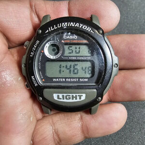 CASIO Illuminator 1536 W-87H Quartz Digital Men's Watch Working With Flaws case